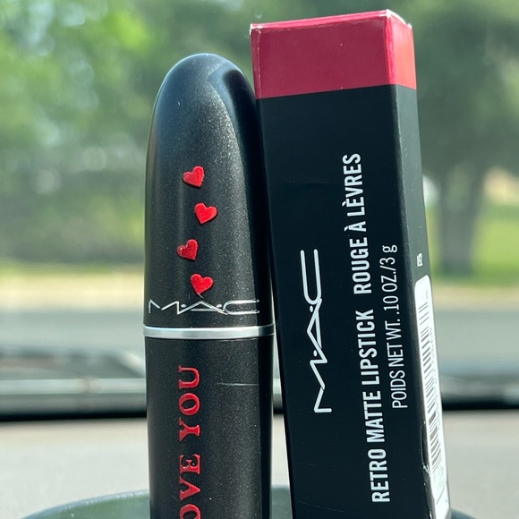 I LOVE YOU MAC Retro Matte Lipstick RUBY WOO - Picture 12 of 13